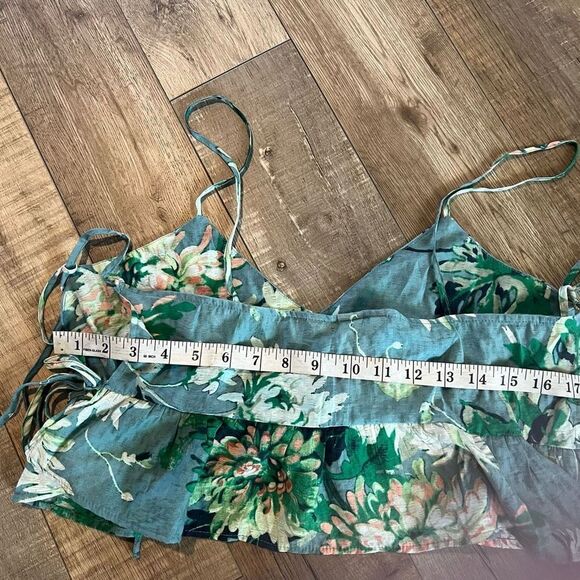 H&M Cropped Ruffle Top size S - Picture 5 of 8